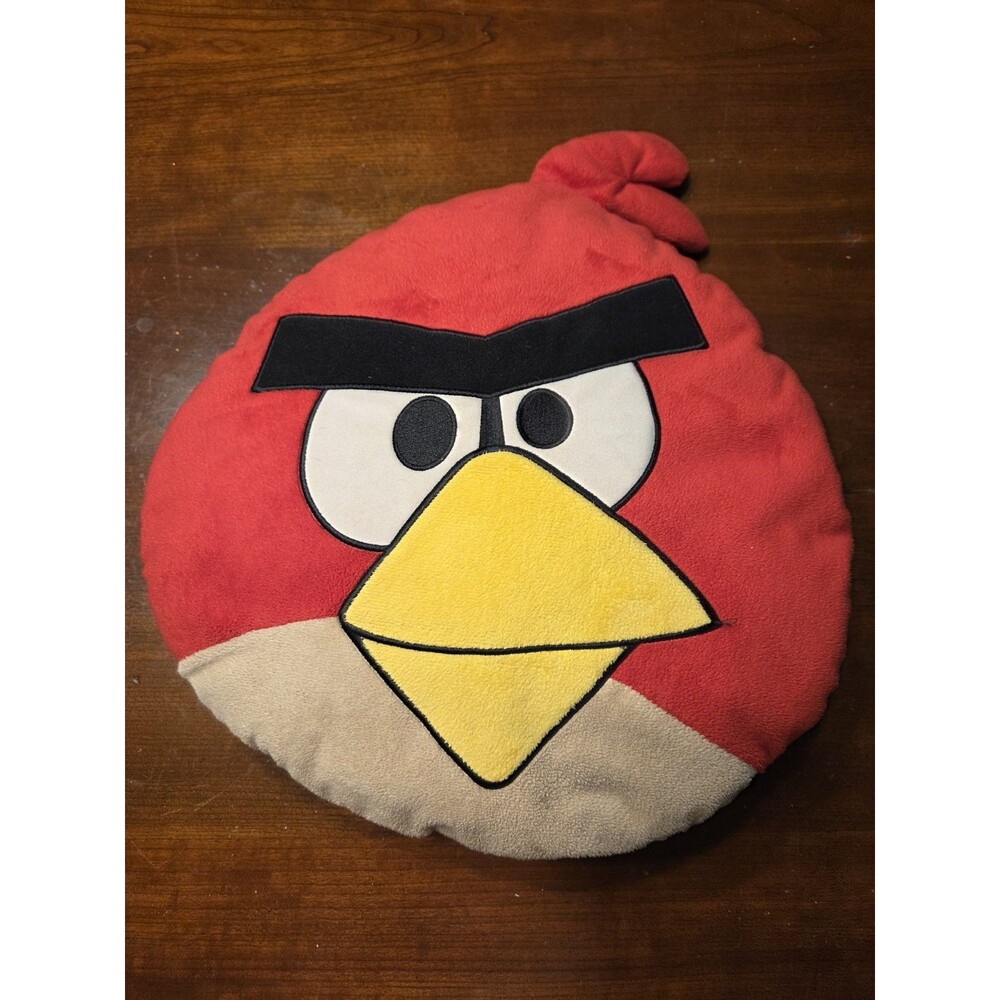 Angry Birds Plush Pillow Rovio Large Red Character Head Commonwealth Toys 2011